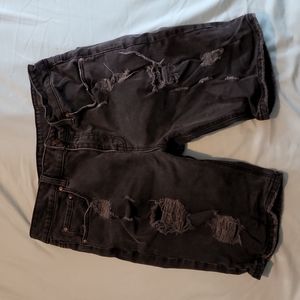 Black Jeans Shorts